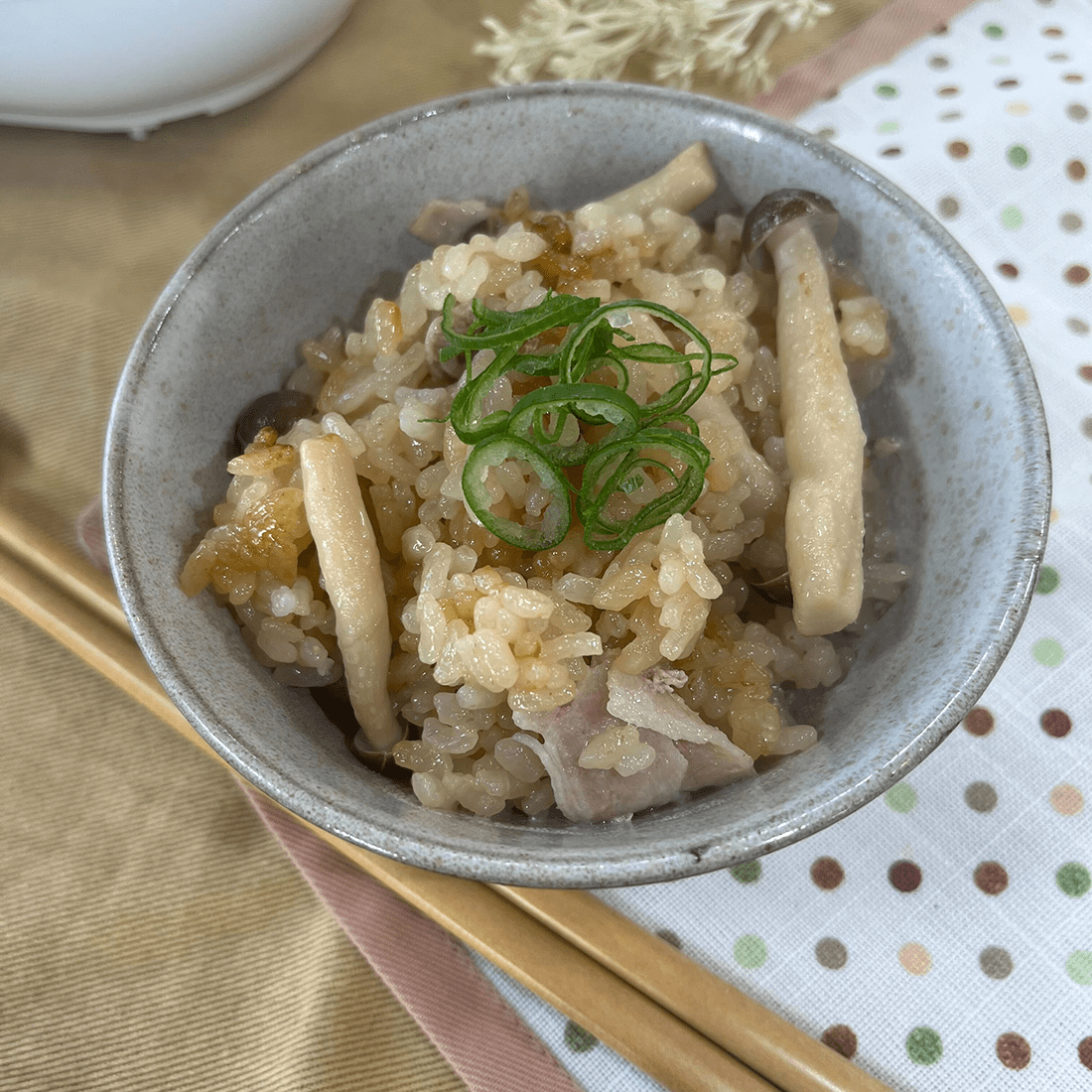 ポン酢の炊き込みご飯