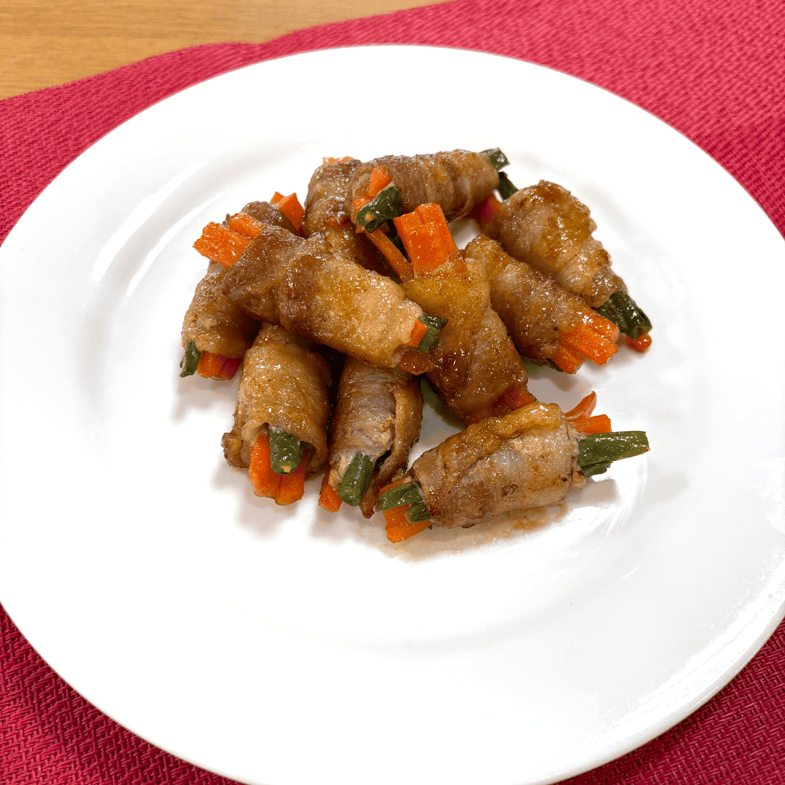 さっぱり！野菜の肉巻き