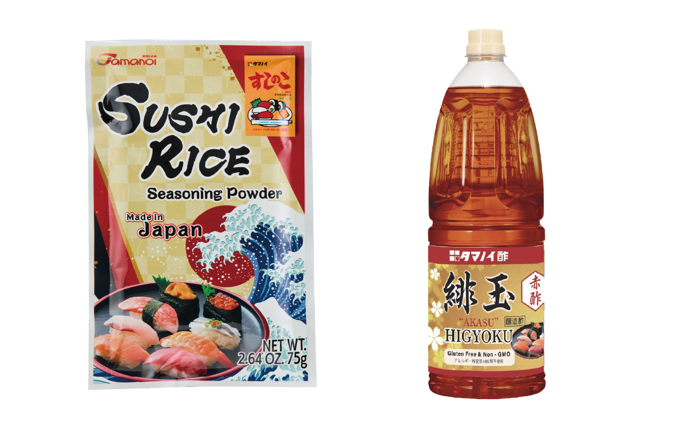 「すしのこ」海外向けパッケージリニューアル 赤酢「緋玉」新発売 ～日本のお寿司を世界へ～