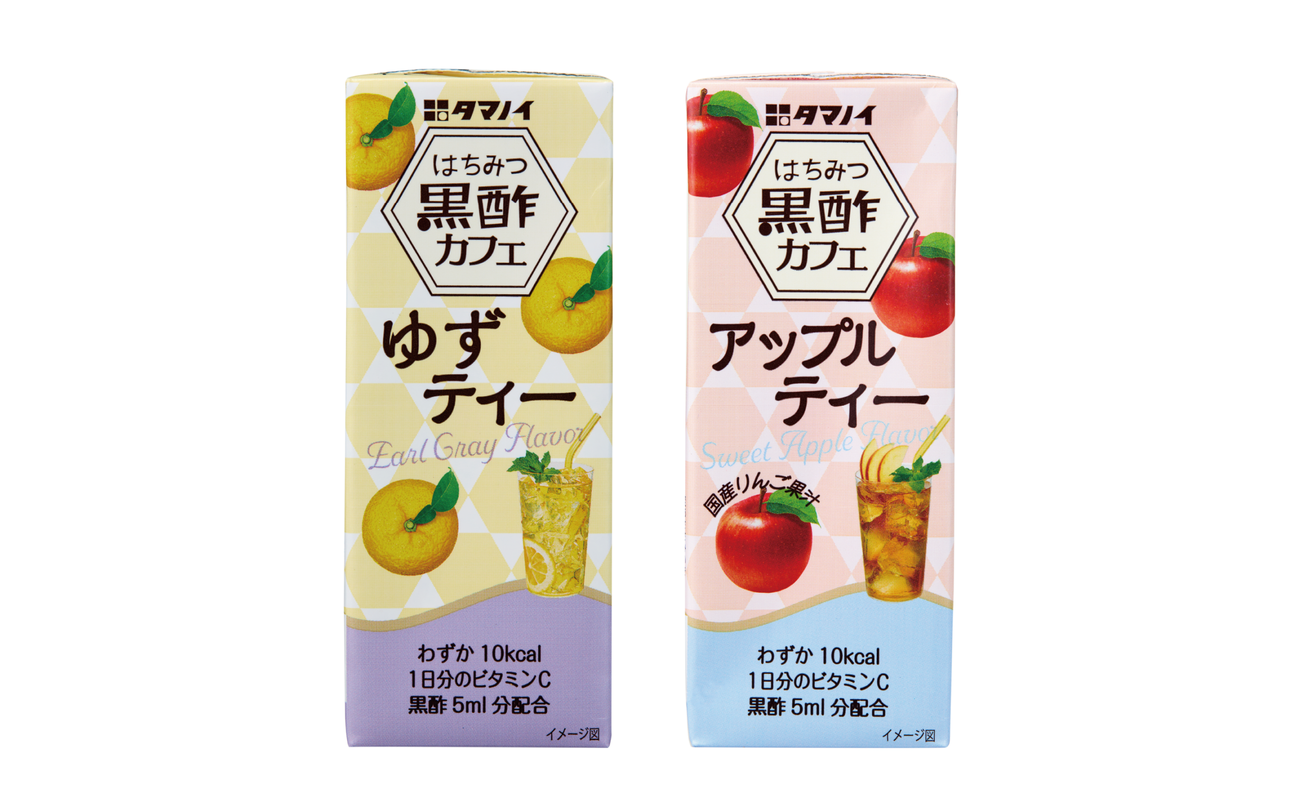“お酢×紅茶”で体に嬉しいティータイム はちみつ黒酢カフェ「ゆずティー 」「アップルティー」200ml BP 新発売！ ～2025大阪・関西万博での人気メニューが登場～